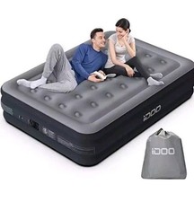 iDOO Double size Air Bed Inflatable with Built-in Pump 3 Mins Quick Mattress