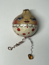 Hand Painted Folk Art Gourd