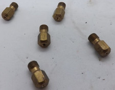 brass lpg gas jets x 5 nozzles B6 65 86 117 125 cooker hob camping caravan