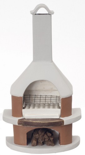 Dolls house cod - dolls, barbecue