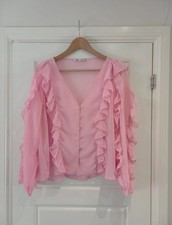 Zara Rose Pink Ruffle Long