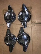 Jaguar  Wire wheel  hub  Chrome Spinners  XK E-type Mk2 etc, set of 4