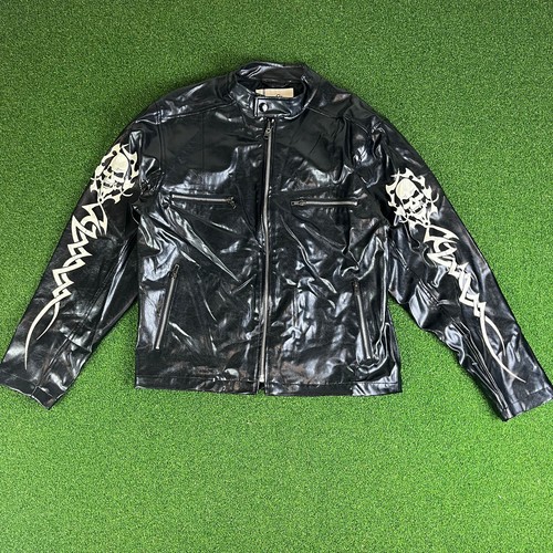 Vtg ethic black faux - bc,