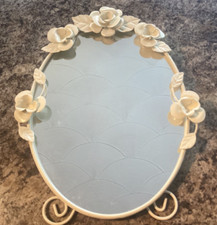 VINTAGE FRENCH ORNATE ROCOCO STYLE FREESTANDING DRESSING TABLE VANITY MIRROR