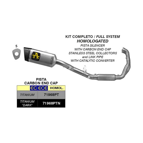 Complete arrow exhaust - complete,