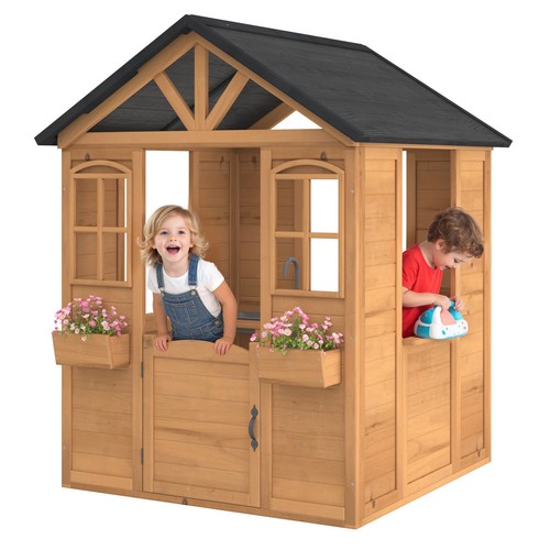 Kids outdoor wooden - outdoor, playhouse