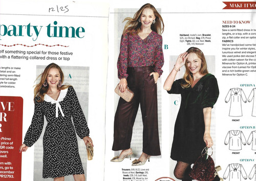 Prima sewing pattern - sewing,