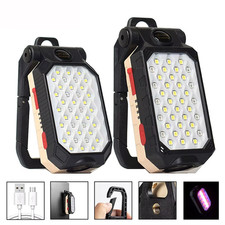 LED Work Light COB Inspection Lamp Magnetic Torch USB Rechargeable Car UK
