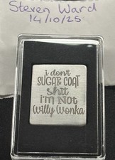 999 FINE SILVER WONKA HAND MADE FRACTIONAL 6 GRAM BAR