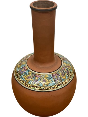 Decorative terracotta vase - decorative,