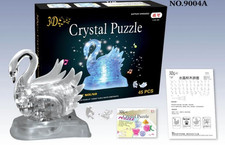 Creative 3D Crystal Swan