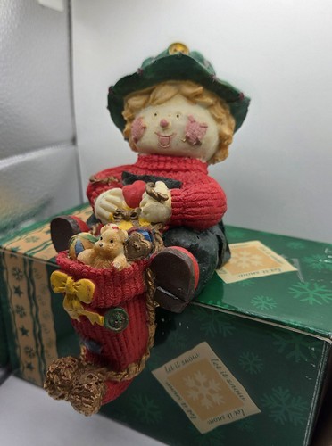 Vintage elf boy stocking - vintage,