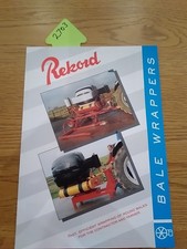 Rekkord Bale Wrapper Sales Leaflet