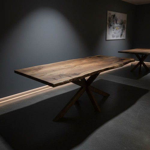Solid walnut live edge - solid, dining