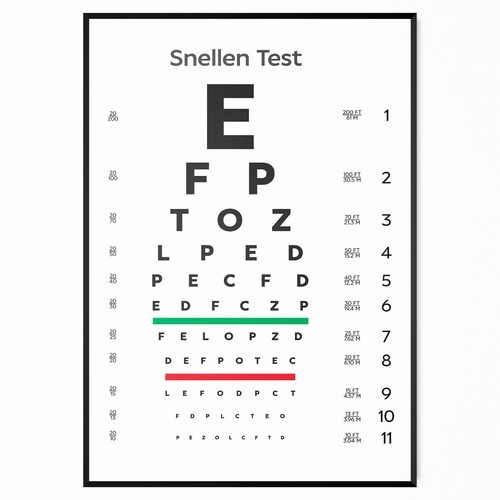 Snellen eye chart optician - snellen,