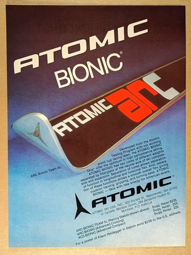 1978 atomic arc bionic - team, sl