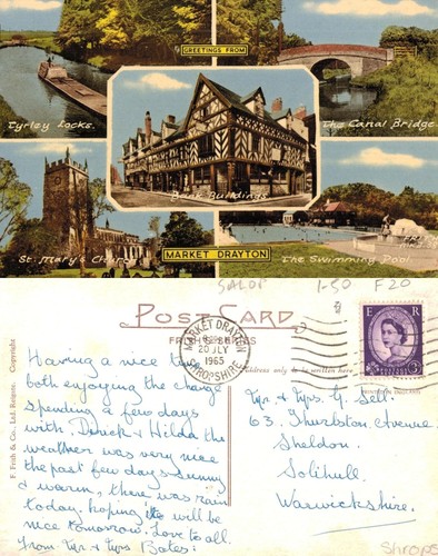 Vintage postcard market - -,