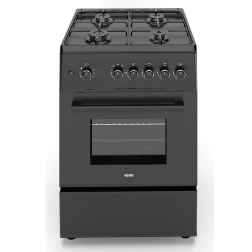 Ferre 60cm gas cooker - gas, black