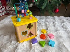 Wooden Activity Cube 5-in-1