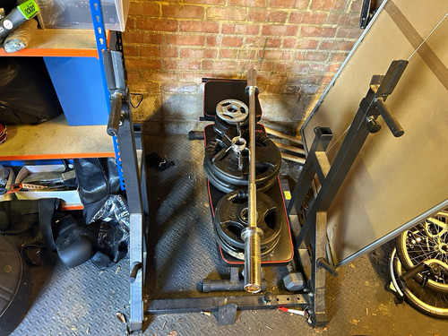 Rack for bench - with, an