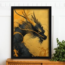 Golden Dragon Art Print