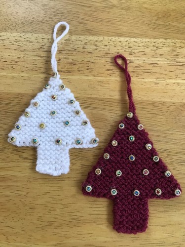 Handmade knitted sparkly