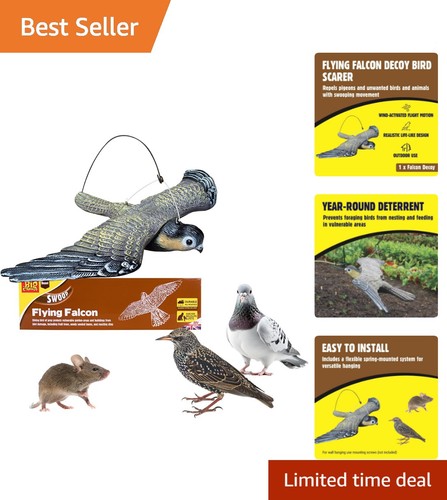 Flying falcon decoy - flying,