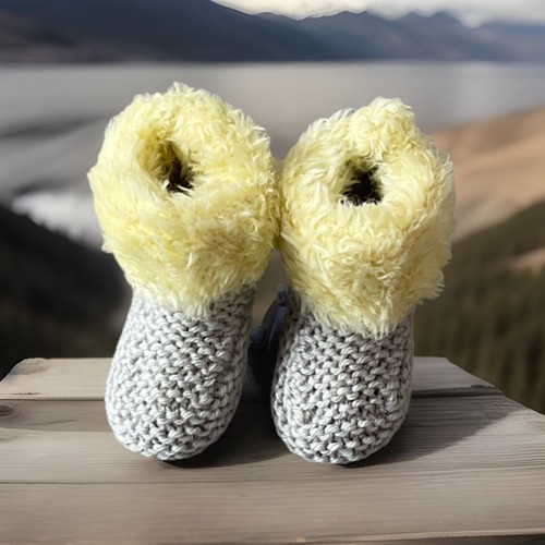 Hand knitted with love baby - love,
