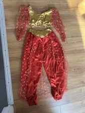 Disney Store Vintage Jasmine Red Fancy Dress Costume Age 9-11 Years Aladdin