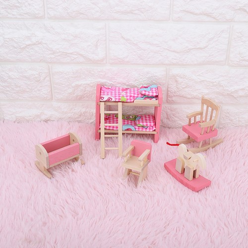 Doll house furniture colorful - house,