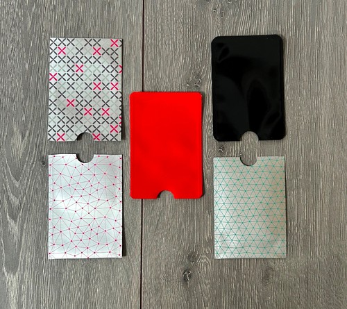 Rfid blocking sleeves - 5x,