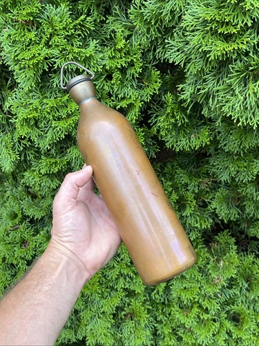 Antique copper water bottle - copper,
