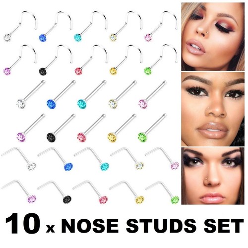 Nose studs surgical steel - surgical,