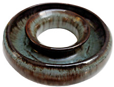 Bolingey Pottery Perranporth 5" England Rare Drip Glaze Flower Ring Vase