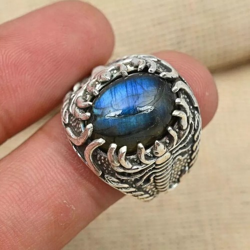 Labradorite gemstone scorpion - gemstone,
