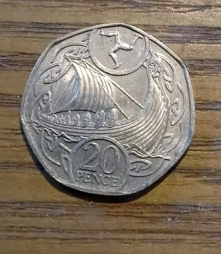 Rare 20p coin isle man - coin, of