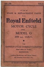 ROYAL ENFIELD 350cc MODEL G