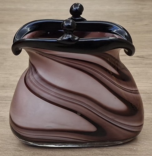 Hand blown art glass - blown, purse