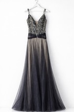 Tony Bowls Beaded Evening Gown