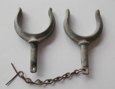 Two Vintage Galvanized Horn