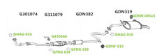 Exhaust Silencer Centre Pipe