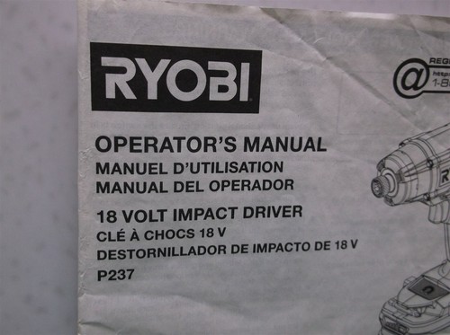 Ryobi p237 volt one - ryobi,