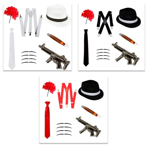 Gangster fancy dress set - gangster,