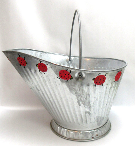 Hand painted galvanized coal - galvanized,