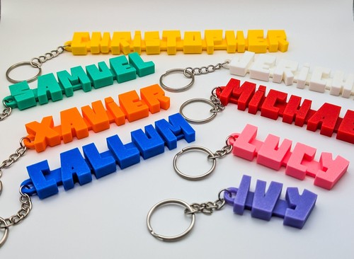 Personalised name keyring - personalised,