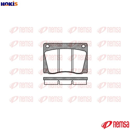 Brake pad set disc - set,