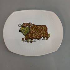 Beefeater Plate Steak & Grill Set English Ironstone Pottery Cow Collectable  -CP