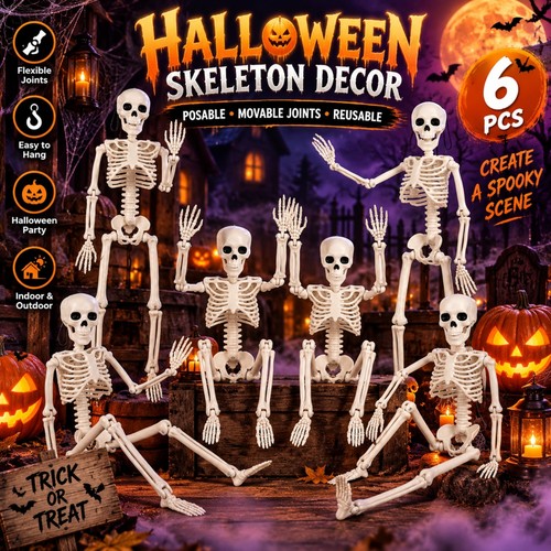 Posable halloween skeleton - posable,