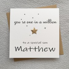 SON Birthday Card, Personalised