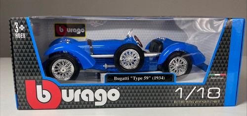 1934 bugatti type blue - type, 1/18